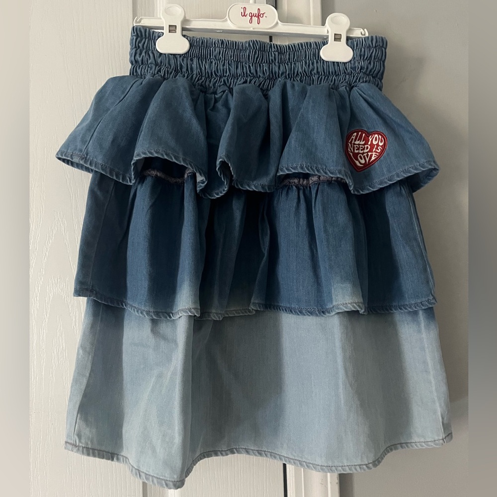 LOUD tiered Denim Skirt NWT!